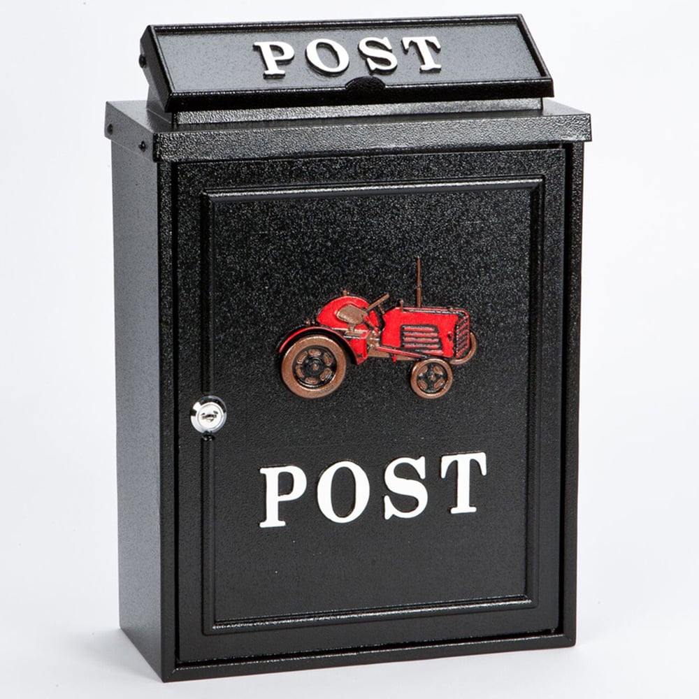 Arboria Garden Decor Tractor Post Box and Doormat Set Image 3