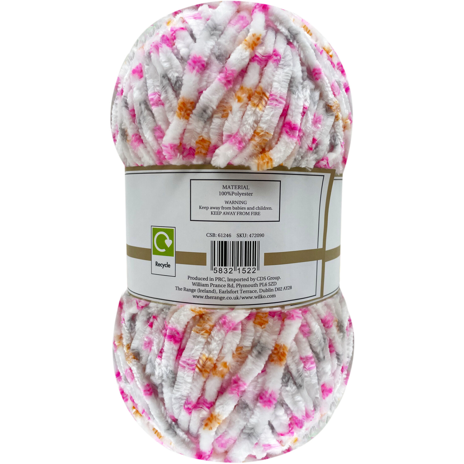 Bright Colours Multi Chenille Yarn Image 4