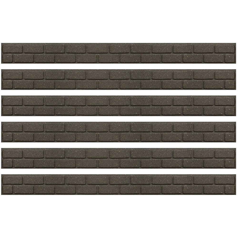 Primeur 9 x 122cm EZ Border Small Brick Edging 6 Pack Image 1