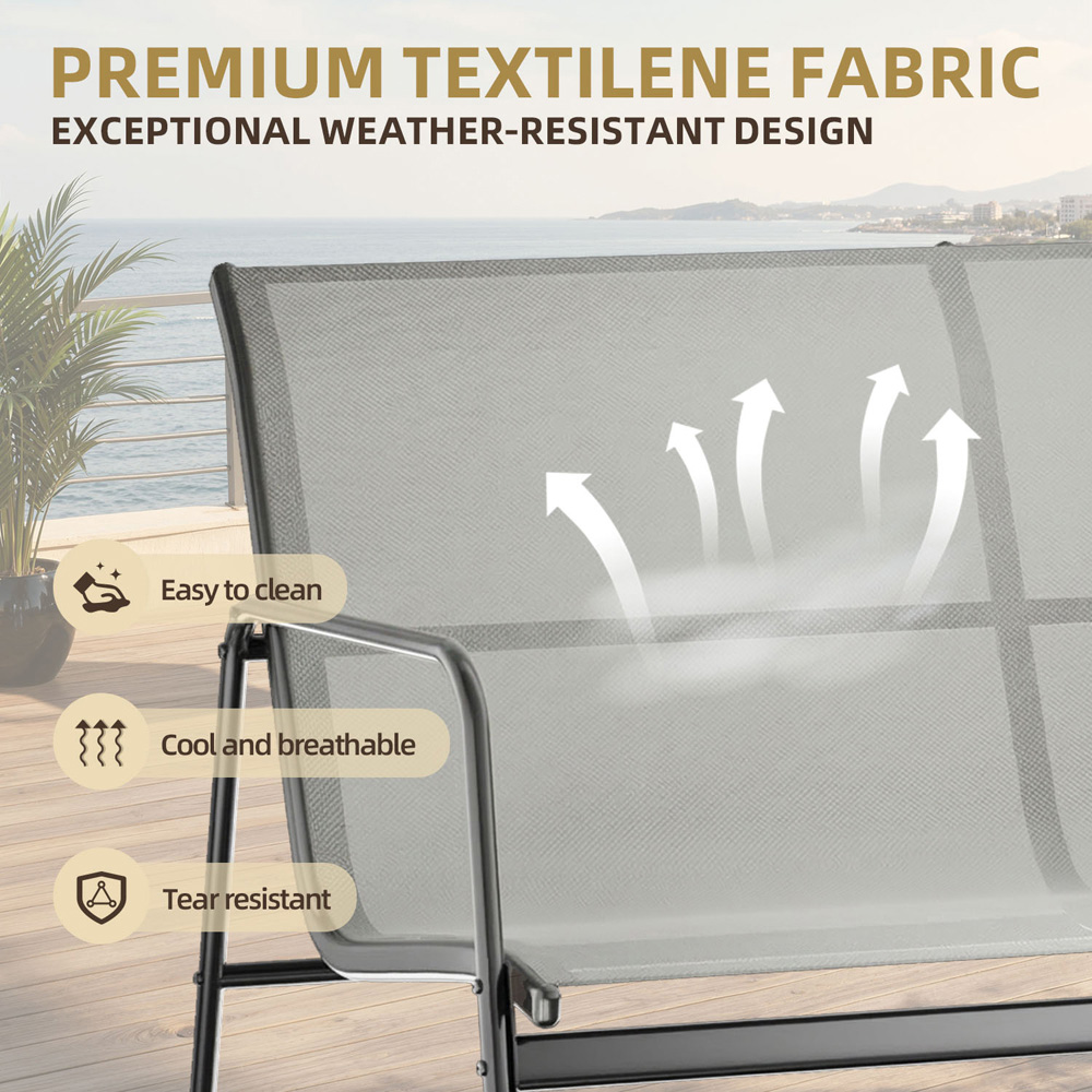 Rattrix 4 Seater Grey Rattan Garden Conversation Set Image 9