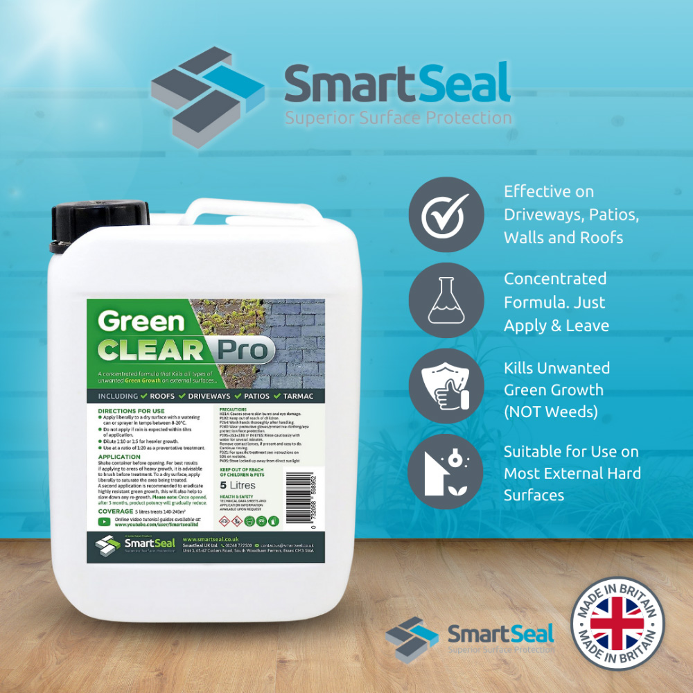 SmartSeal Green Clear Pro Lichen and Algae Killer 5L 2 Pack Image 4