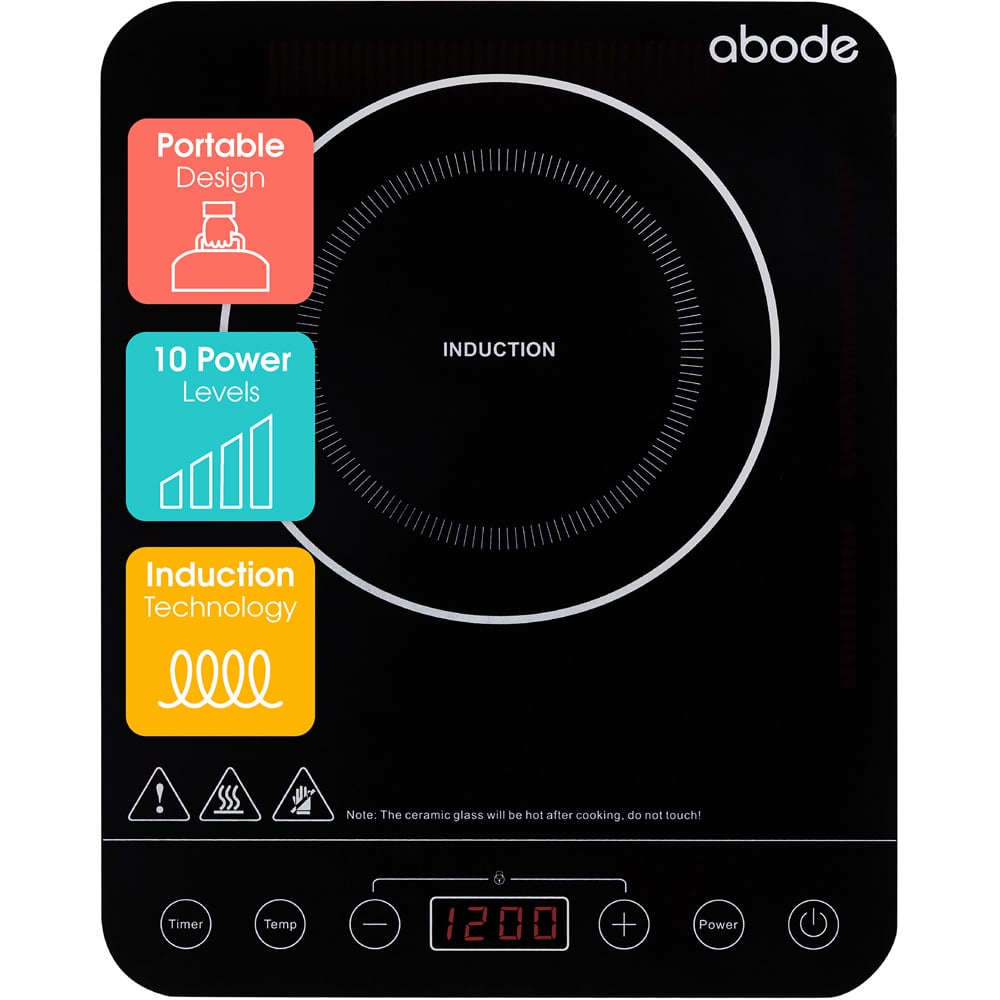 Abode AINDH1002 Black Single Induction Hob Image 5