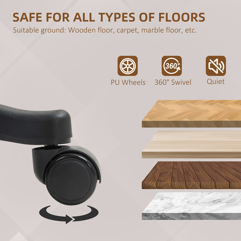 Portland Brown Executive Office Chair with High Back and Armrests Image 4