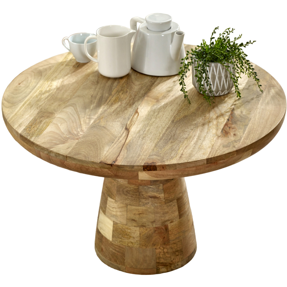 Brooklyn Surrey Mushroom Style Solid Wood Coffee Table Image 3