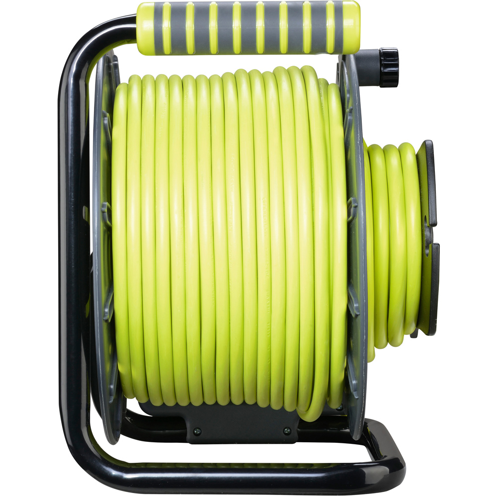 Masterplug 13A 1 Weatherproof Socket Reverse Medium Open Cable Reel 25m Image 4