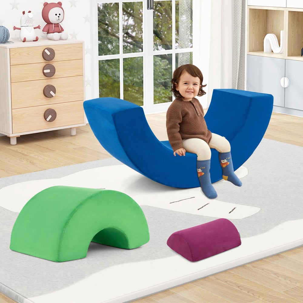 Costway 3 Piece Colourful Toddler Climbing Toy Image 5