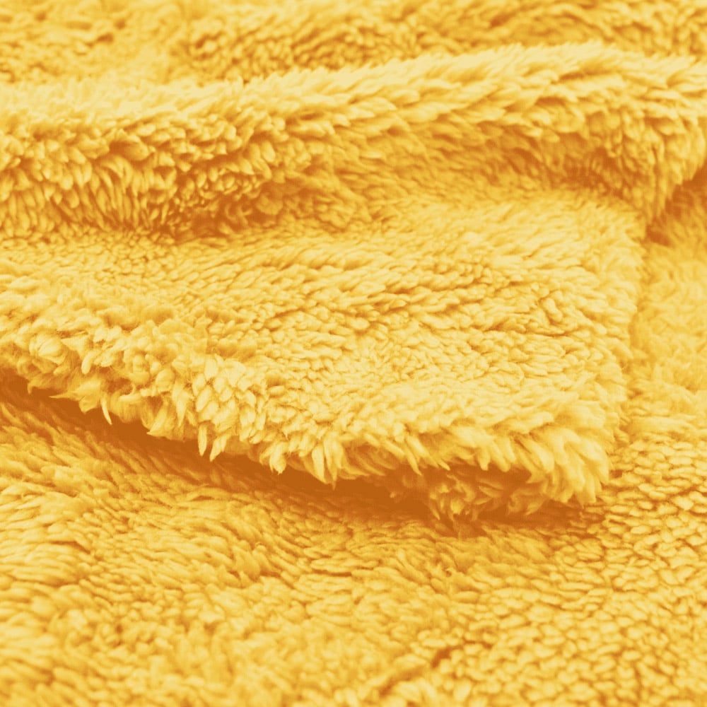 Velosso Single Ochre Teddy Fleece Duvet Set Image 3