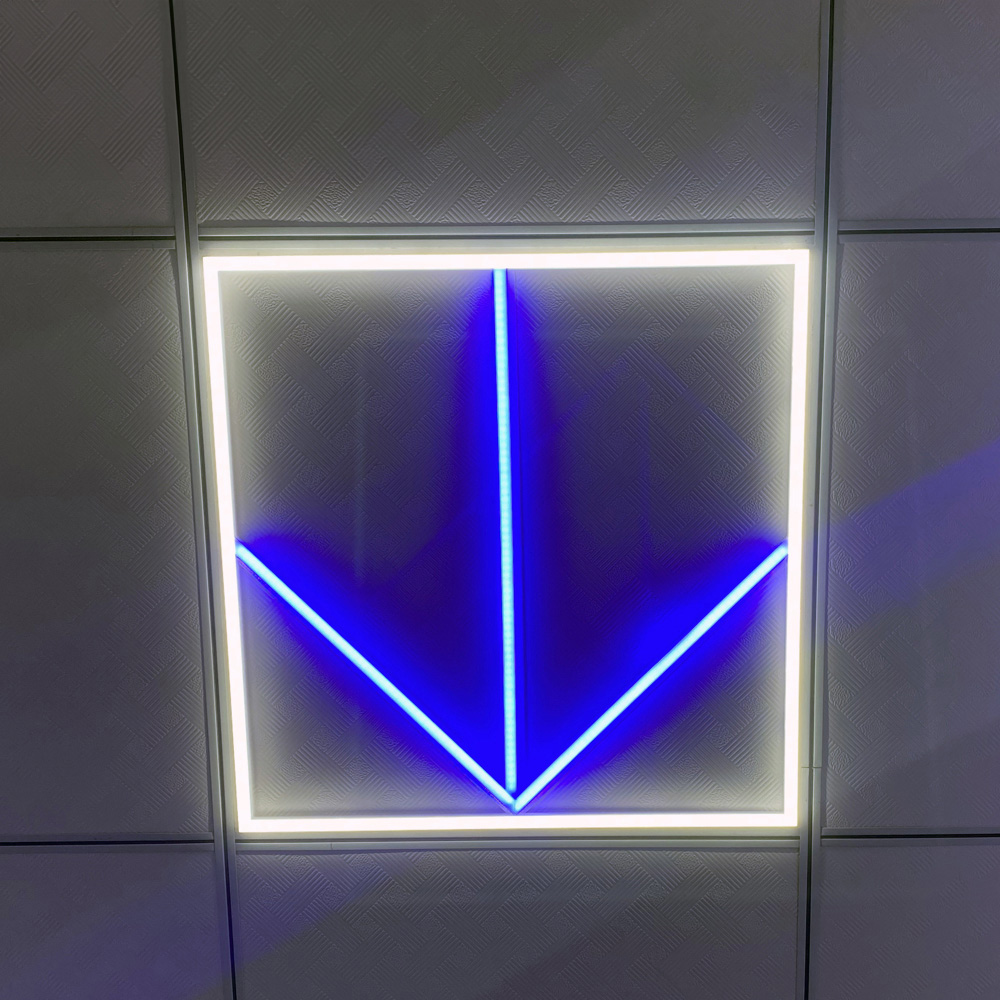 ENER-J 40W 6500K Cool White LED Frame Panel Light with Blue Arrow 600 x 600mm Image 4