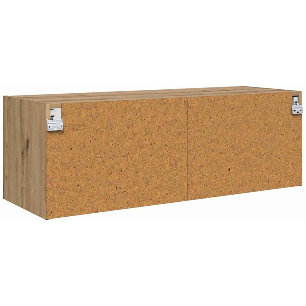 vidaXL 3 Glass Door Artisan Oak Wall Cabinet Image 8