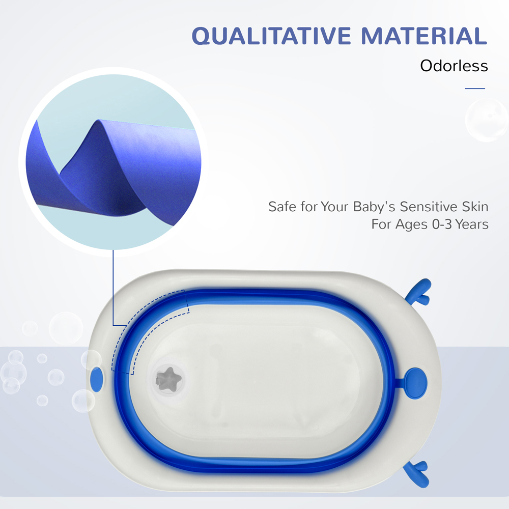 Portland Blue Baby Foldable Bath Tub Image 4