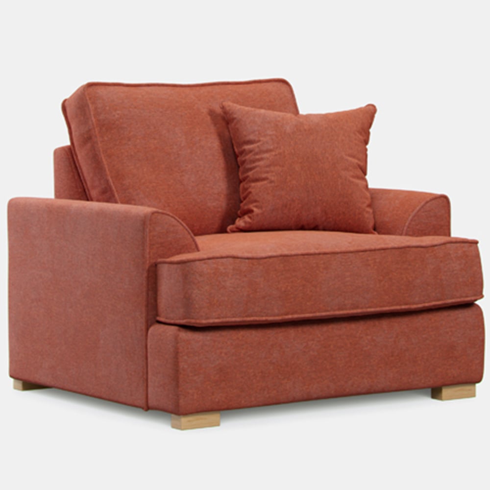 Alba City Ruby Fabric Armchair Image 2