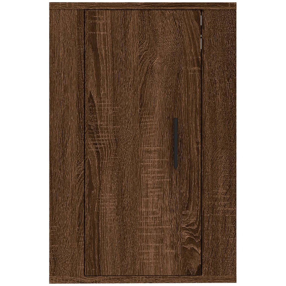 vidaXL Single Door Brown Oak Wall Mounted TV Cabinet Image 5