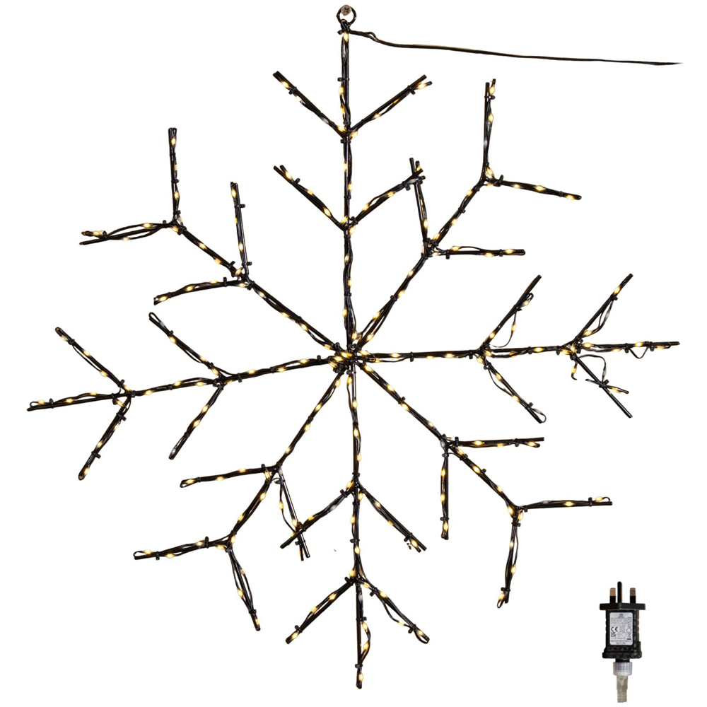 Samuel Alexander 196 Warm White LED Light-Up Twinkling Christmas Snowflake 61cm Image 9