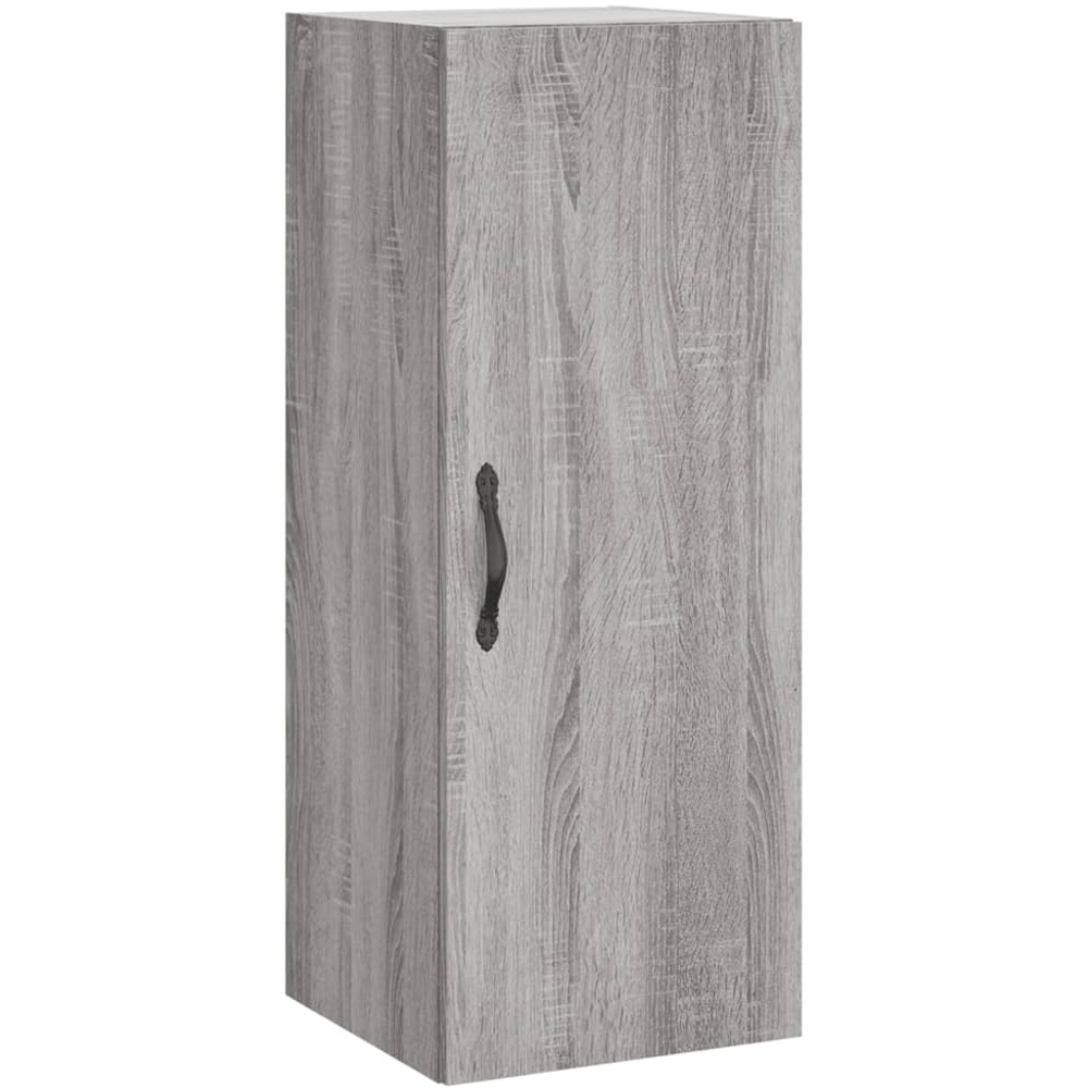 vidaXL Single Door Grey Sonoma Wall Mounted Slim Storage Cabinet Image 2