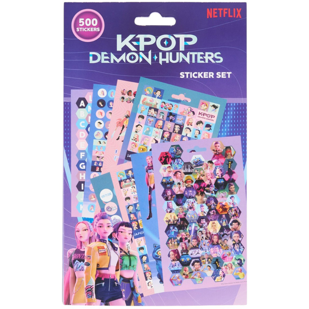 Pack of 500 KPop Demon Hunters Stickers Image 1