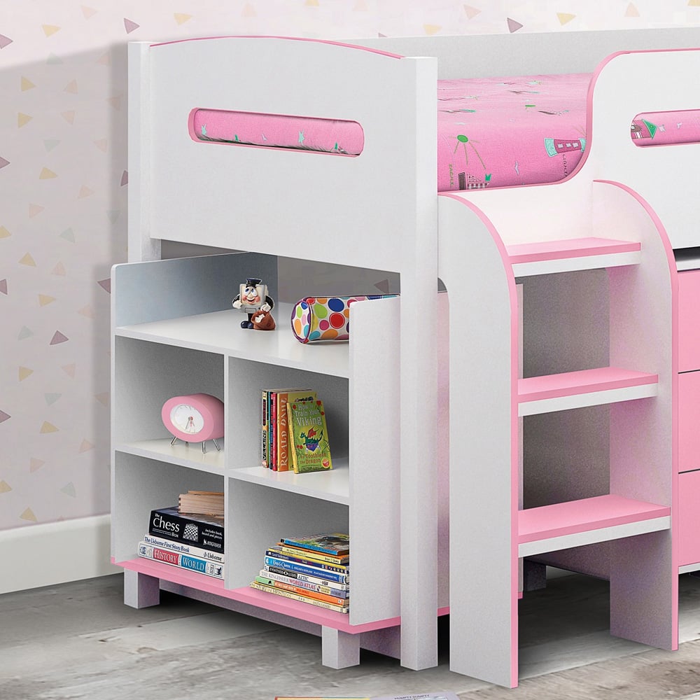 Julian Bowen Kimbo Pink Cabin Bed with Storage Image 3