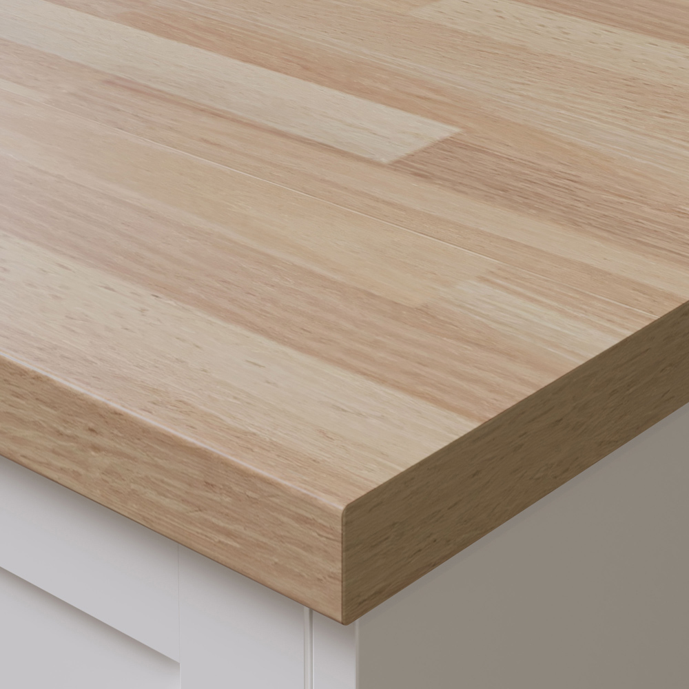 Options Plus Clear Beech Oak Block Post-Formed Laminate Kitchen Worktop 4100 x 600 x 38mm Image 3