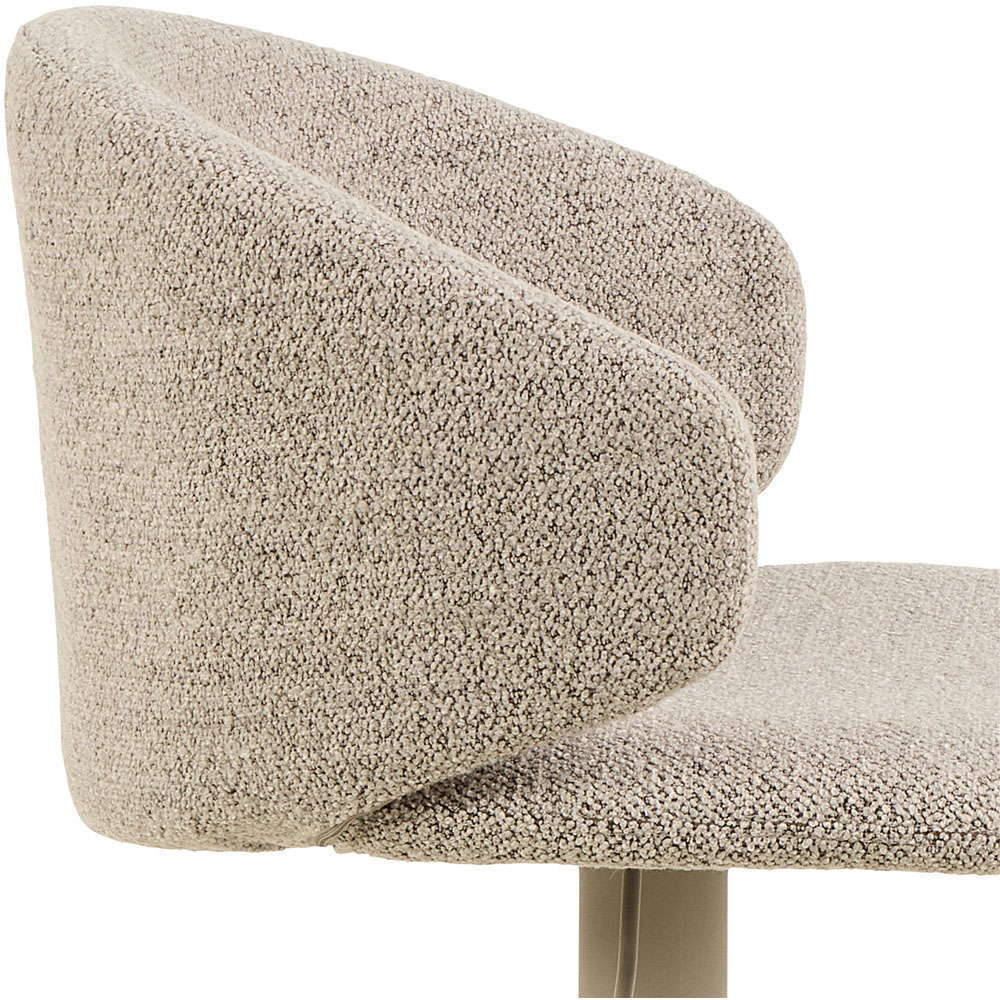 Florence Ella Beige Swivel Bar Stool Set of 2 Image 5