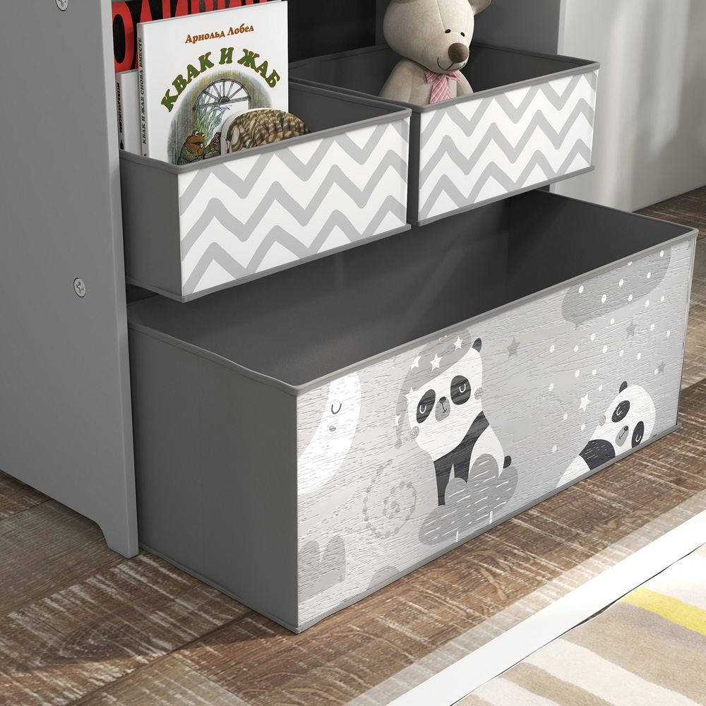 Tommy Toys 6 Box Grey Kids Toy Storage Organiser Image 3
