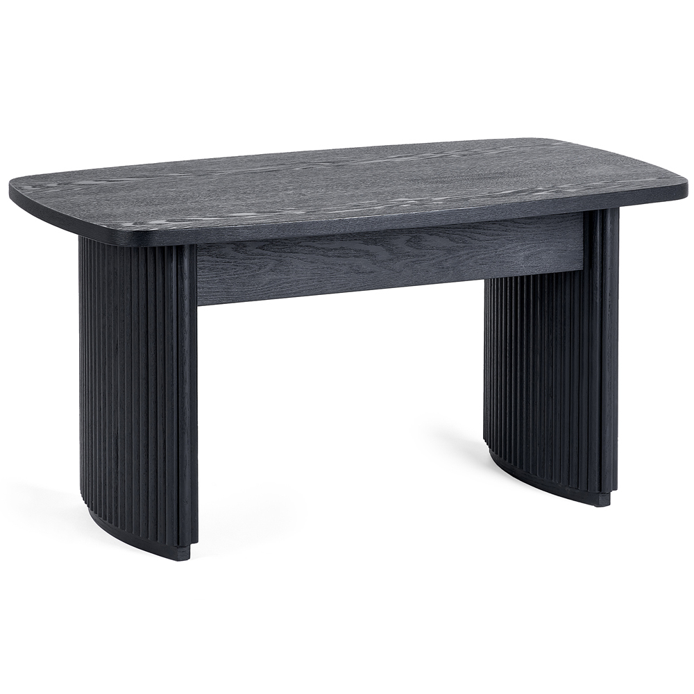 Julian Bowen Louis Black Fluted Compact Coffee Table Image 2