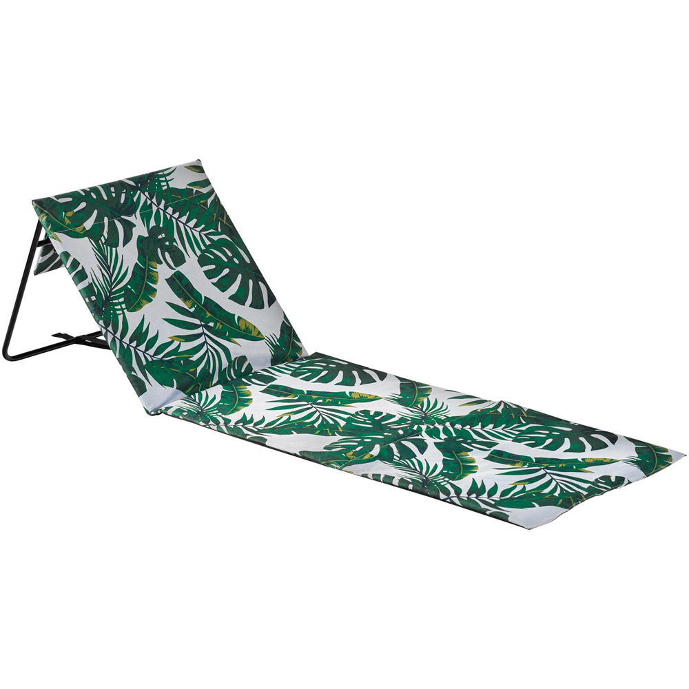 Harbour Housewares Banana Leaf Folding Beach Lounger Image 2