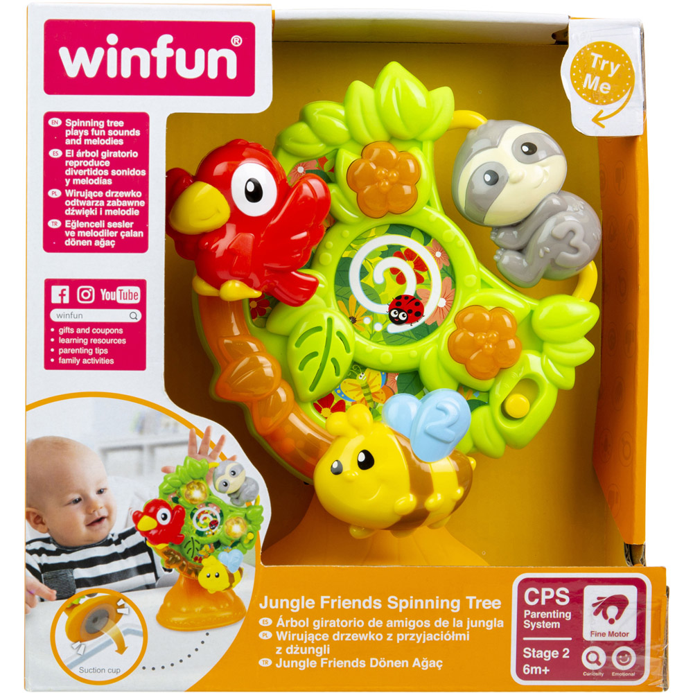 Winfun Interactive Jungle Friends Spinning Tree Toy Image 2