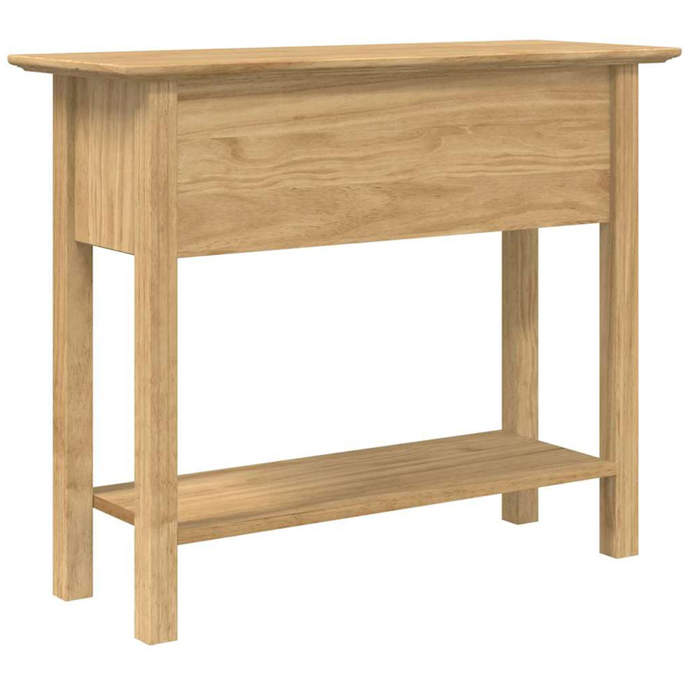 vidaXL Bodo 2 Drawer Single Shelf Honey Brown Console Table Image 6