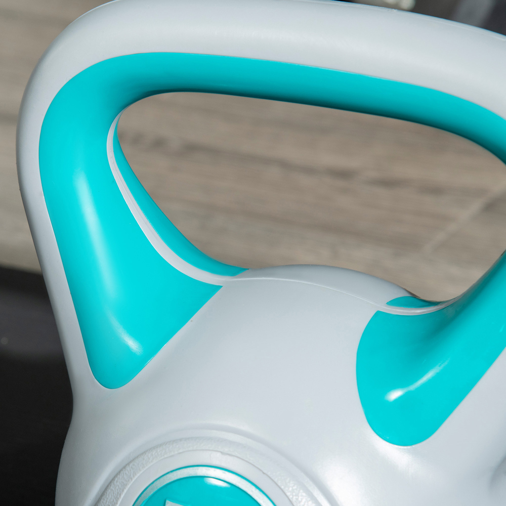 SPORTNOW Light Blue and Grey Kettlebell with Handle 10kg Image 4