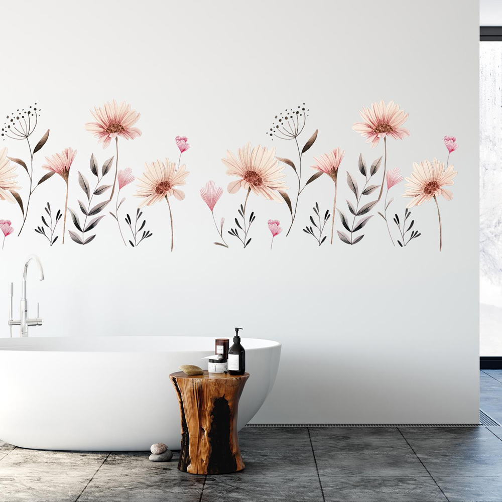 Walplus Flower Theme Delicate Watercolour Flowers Wall Stickers Image 3