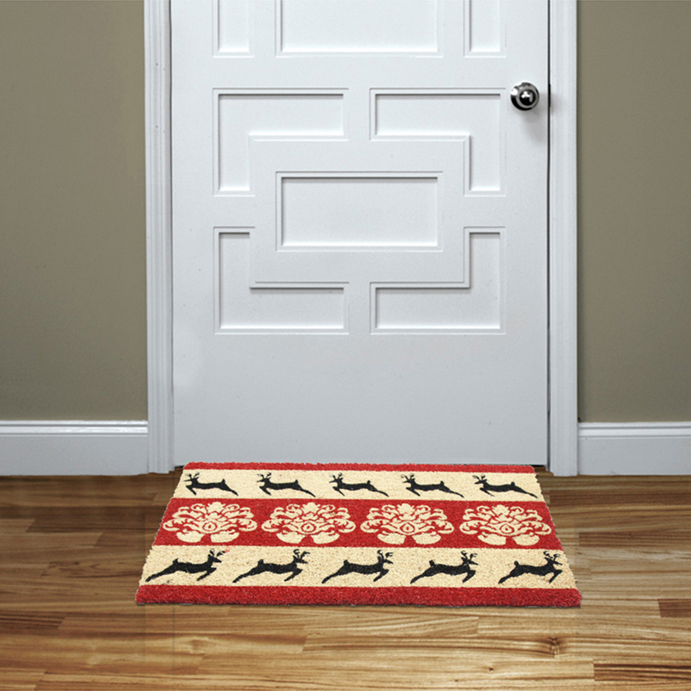 Coco & Coir Vintage Christmas Coir Door Mat 45 x 75cm Image 2