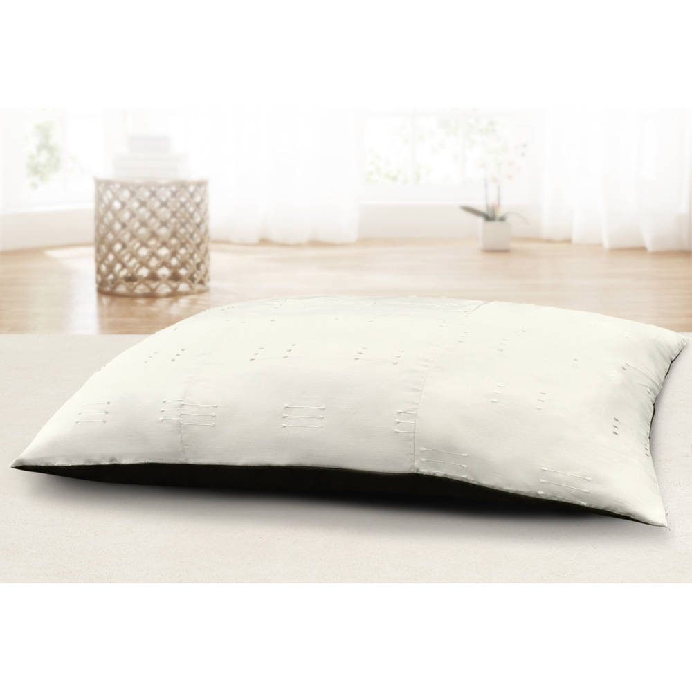 Velosso Cream Jacquard Woven Non-Slip Lounging Cushion 78 x 120cm Image 2