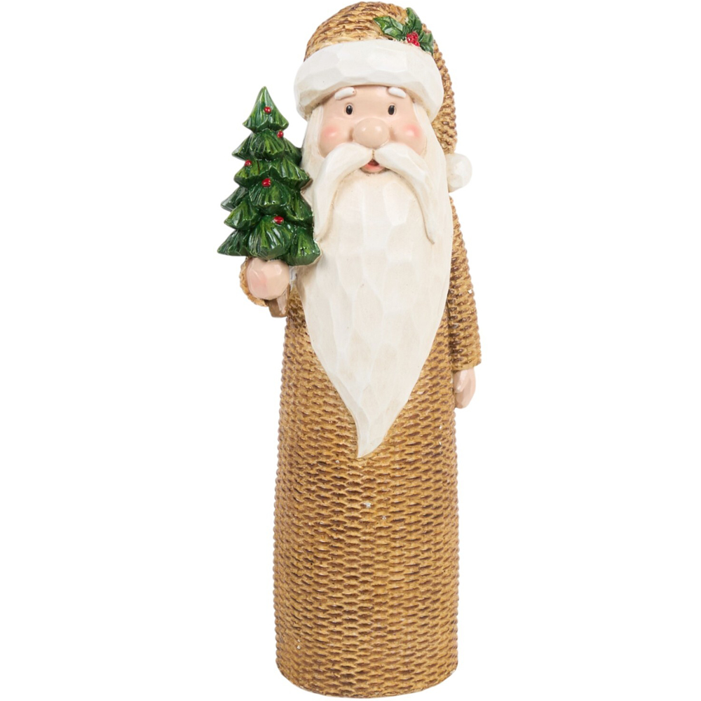 Rattan Effect Santa Decoration Image 7