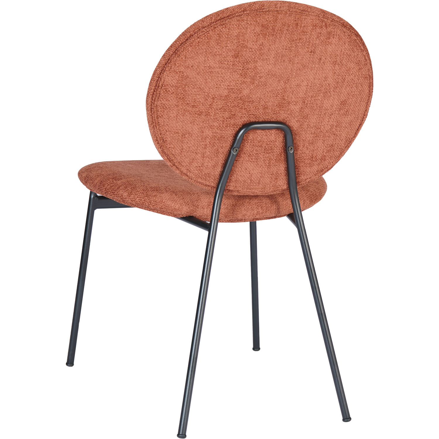 Pair of Maybury Plush Dining Chairs Burnt Orange Image 7