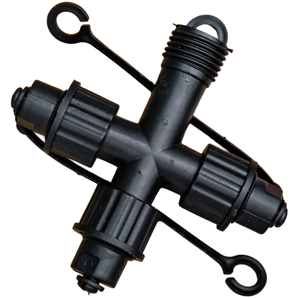Samuel Alexander Black 3-Way String Light Max Connector 9 x 10cm Image 1
