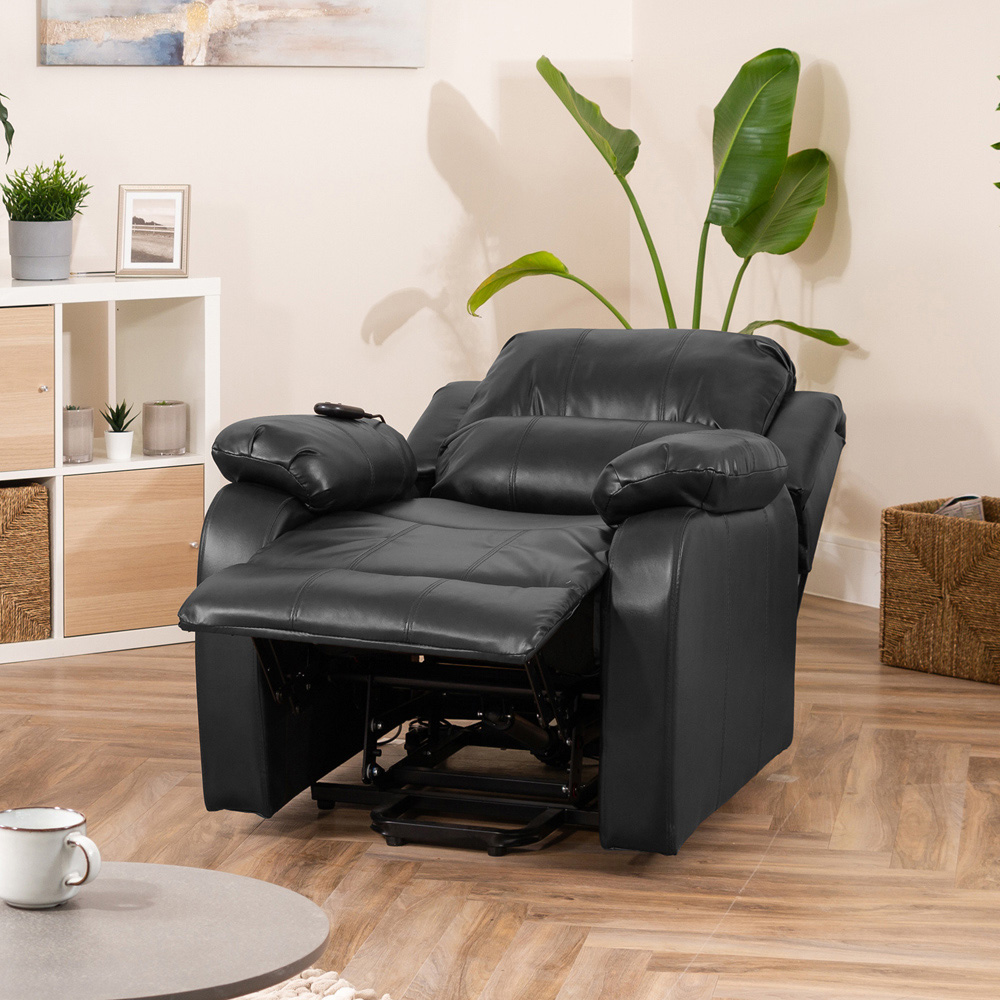 Artemis Home Northfield Black Dual Motor Massage and Heat Riser Recliner Chair Image 2