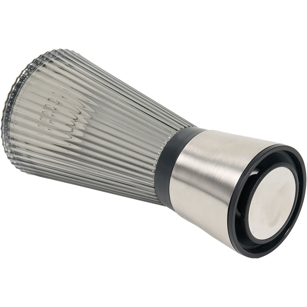 Smoked Ribbed Salt and Pepper Mill Grey Image 3