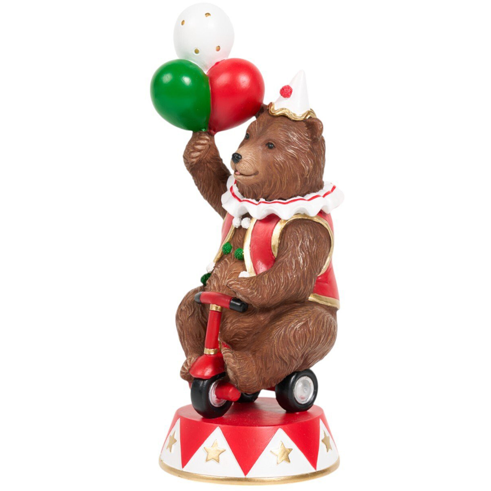 Circus Christmas Bear Standing Decoration Brown Image 2