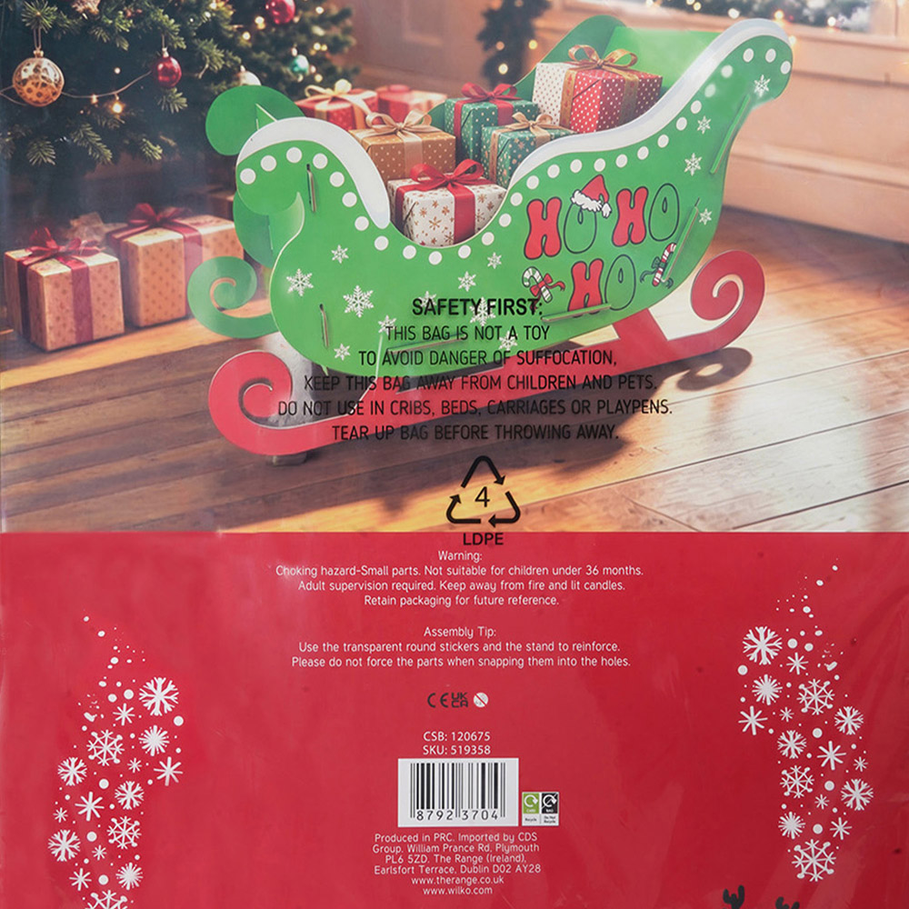 Present Sleigh Hamper Bright Green Image 8