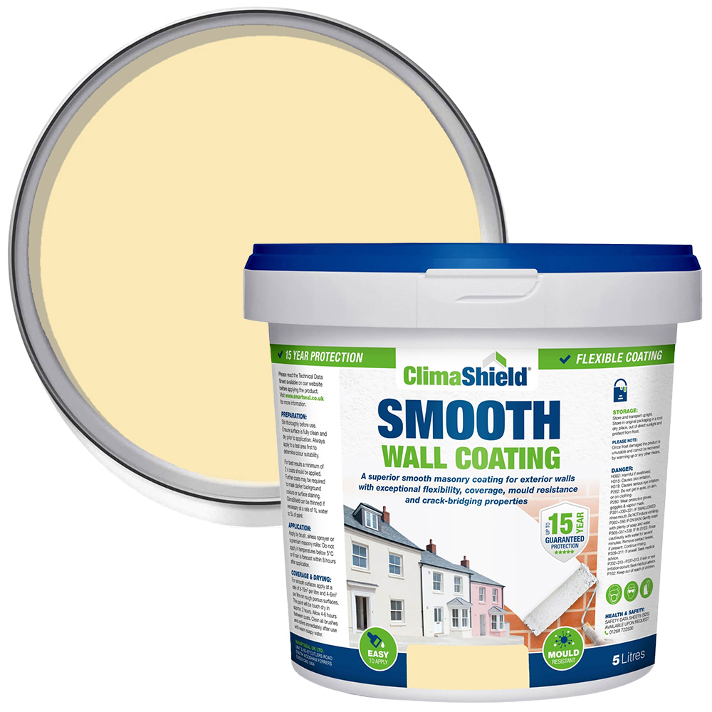Smartseal  Ivory Glow Smooth Wall Coating 5L Image 1