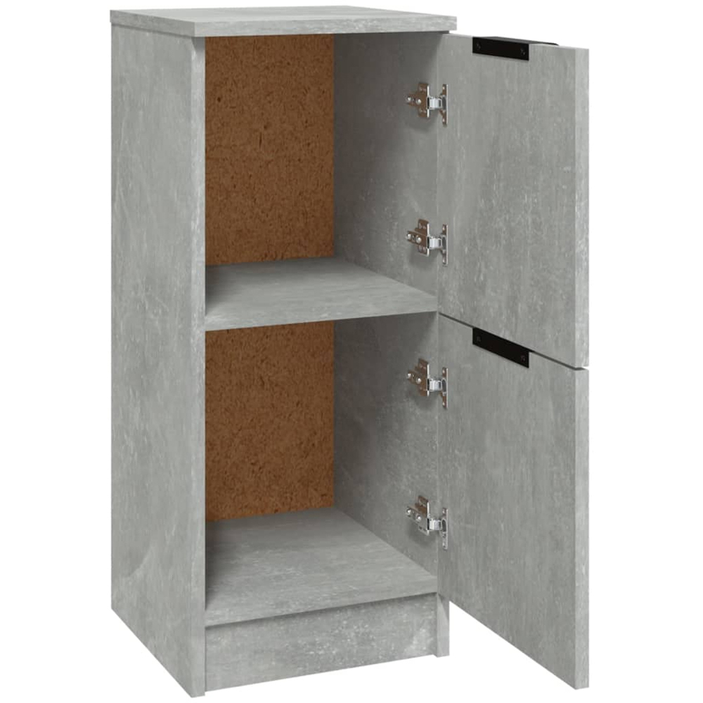 vidaXL 2 Drawer Concrete Grey Sideboard 2 Pack Image 4