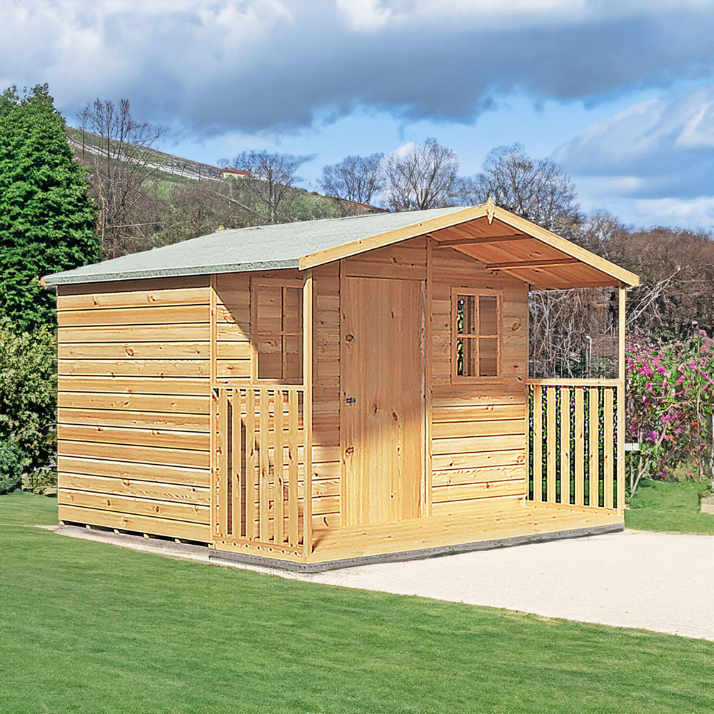 Shire Rothesay 10 x 9ft Shiplap Apex Garden Shed Image 2