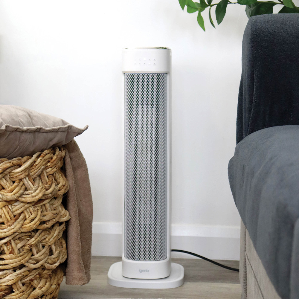 Igenix IGHT020DW White PTC Tower Heater Image 2