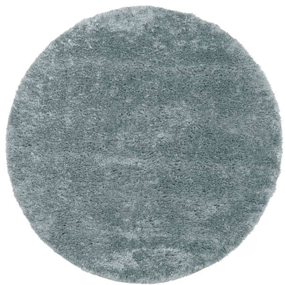 Homemaker Duck Egg Shaggy Ultra Cosy Circular Rug 100cm Image 2