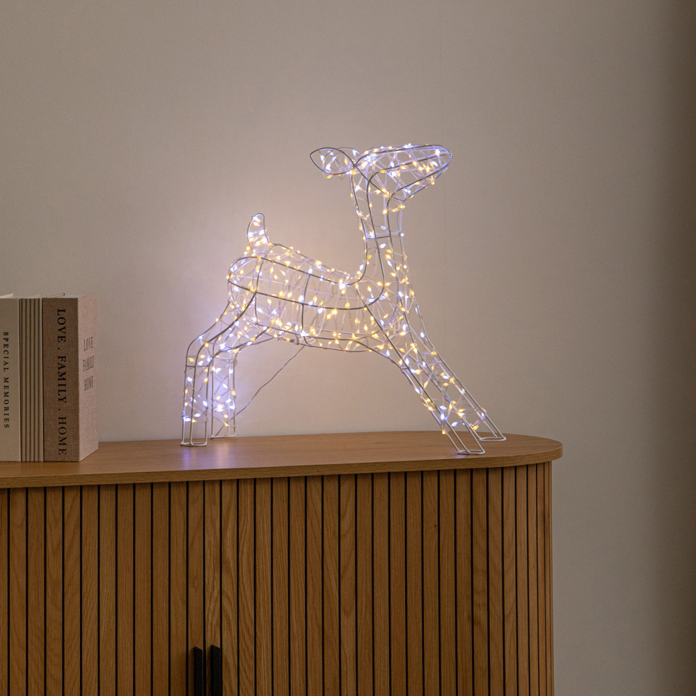 Samuel Alexander Cool and Warm White LED Light-Up Twinkling Christmas Baby Reindeer 41cm Image 7
