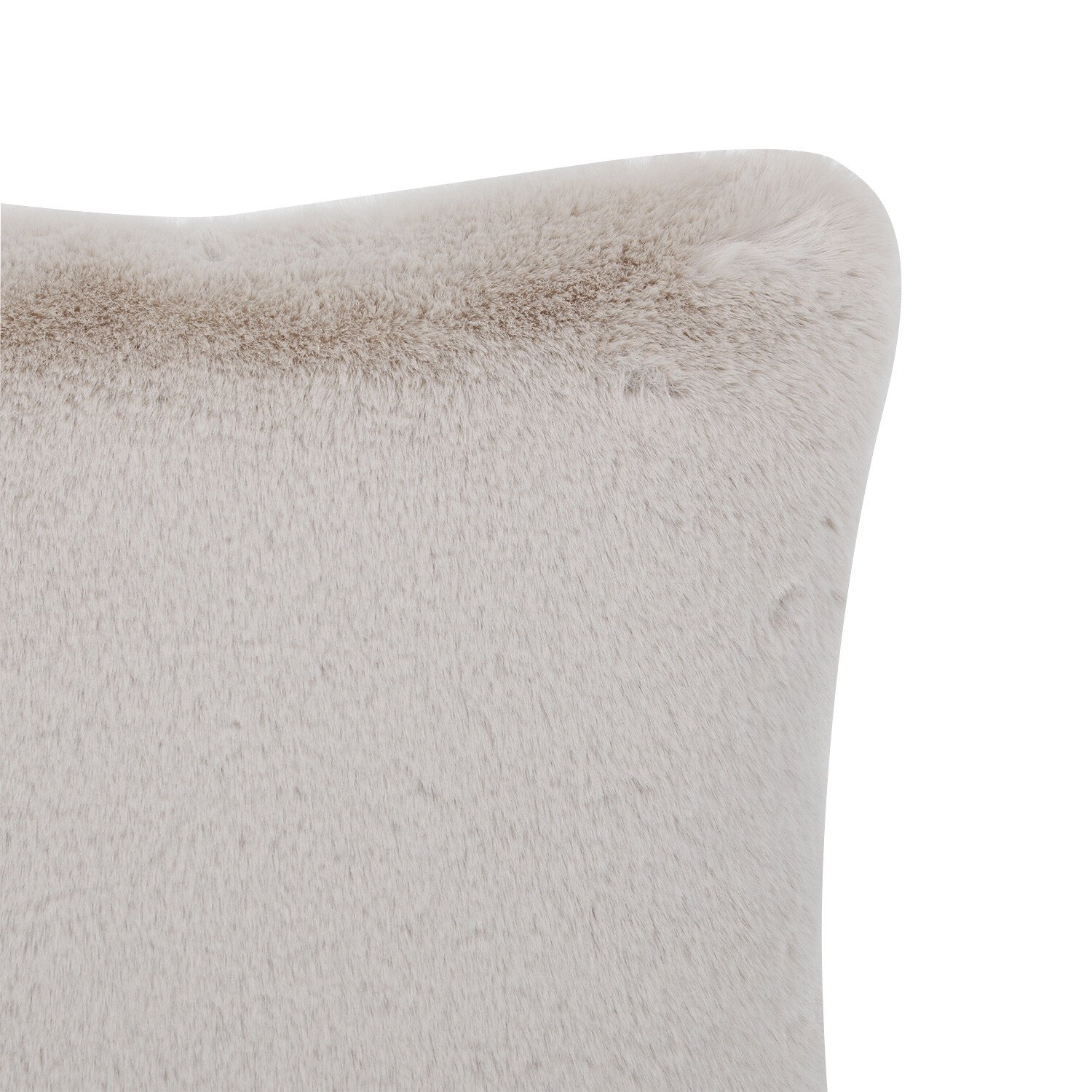 Rabbit Faux Fur Cushion Champagne 55cm Image 2
