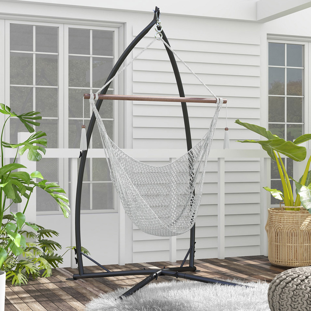 Outsunny Metal Hammock Chair Stand with Chain Image
