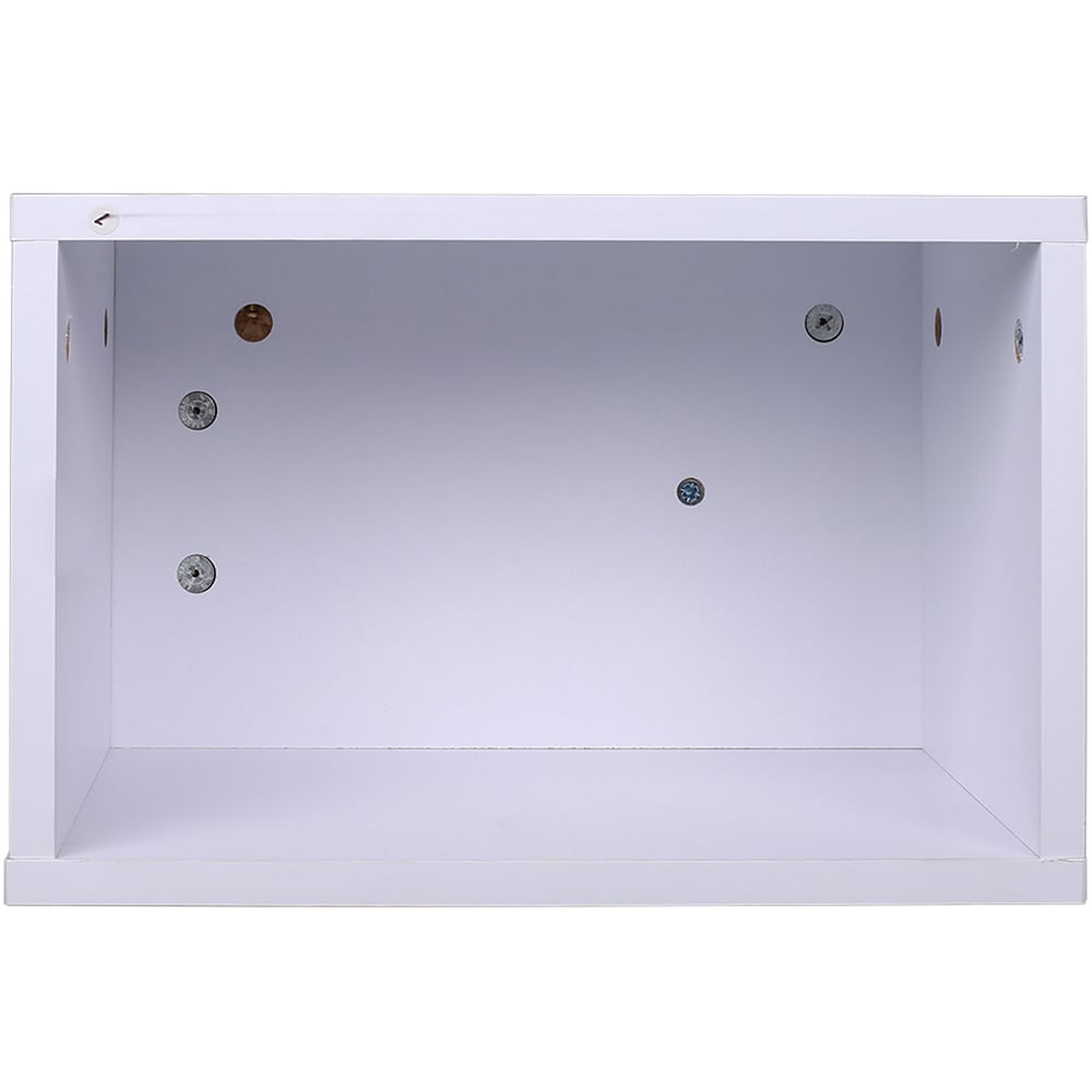 Living and Home 3 Shelf White Wall Mounted TV Stand Open Storage Image 4