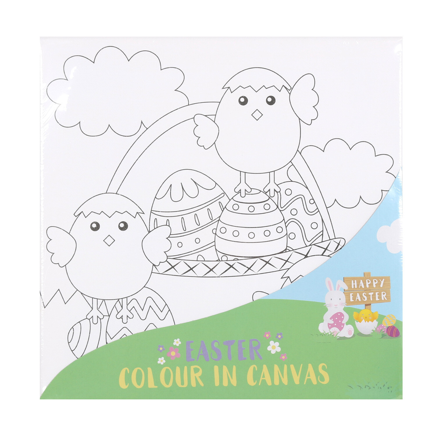 Single Colour Your Own Easter Canvas Kit in Assorted styles Image 3