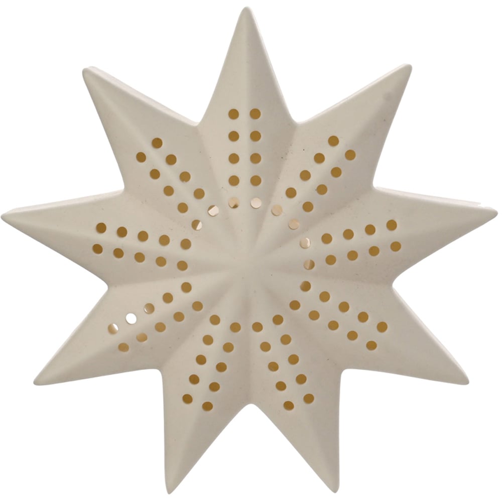 The Seasonal Gift Co. LED Star Ceramic Christmas Decoration 12cm Image 2