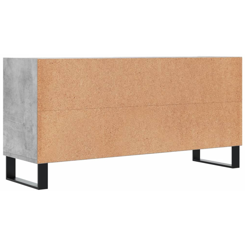 vidaXL 6 Shelf Concrete Grey TV Cabinet Image 4